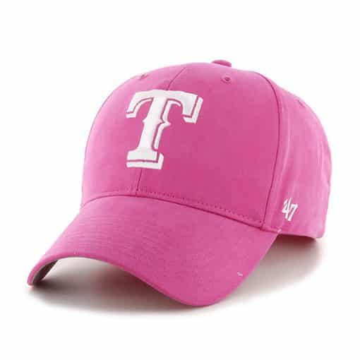 Texas Rangers YOUTH 47 Brand Pink MVP Adjustable Hat