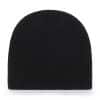 New York Yankees All Black 47 Brand Raised Beanie Hat - Image 2