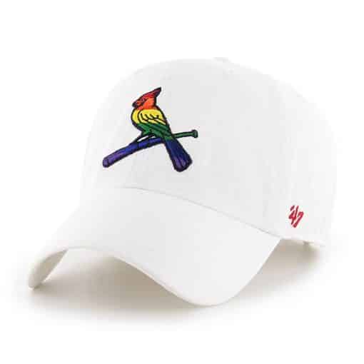 St. Louis Cardinals 47 Brand White Classic Pride Clean Up Adjustable Hat