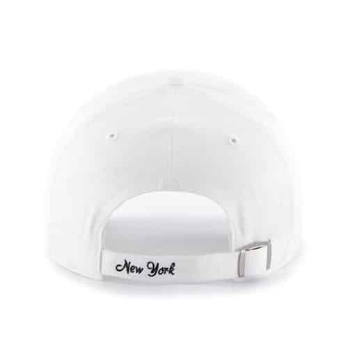 New York Yankees Women's 47 Brand Sparkle White Clean Up Adjustable Hat - Image 2