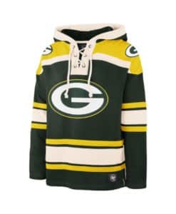 Green Bay Packers Men's 47 Brand Dark Green Pullover Jersey Hoodie