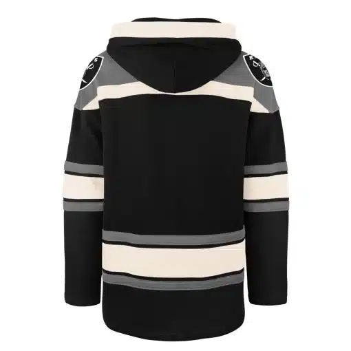 Las Vegas Raiders Men's 47 Brand Black Pullover Jersey Hoodie - Image 2