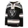 Las Vegas Raiders Men's 47 Brand Black Pullover Jersey Hoodie