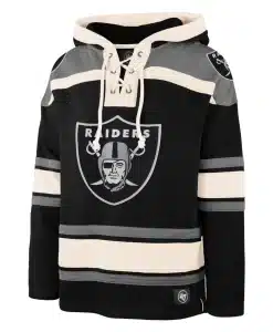 Las Vegas Raiders Men's 47 Brand Black Pullover Jersey Hoodie