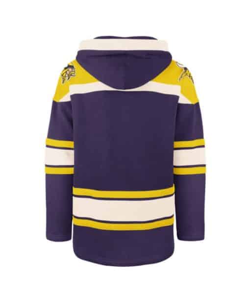Minnesota Vikings Men's 47 Brand Purple Pullover Jersey Hoodie