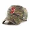 Boston Red Sox 47 Brand Green Camo Clean Up Adjustable Hat