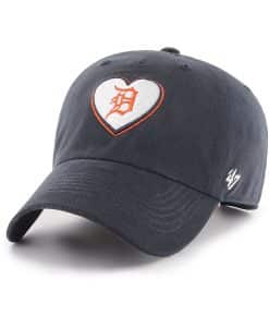 Detroit Tigers Women's 47 Brand Navy Courtney Clean Up Adjustable Hat