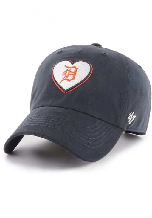 Detroit Tigers Women's 47 Brand Navy Courtney Clean Up Adjustable Hat