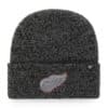 Detroit Red Wings 47 Brand Brain Freeze Black Cuff Knit Beanie Hat