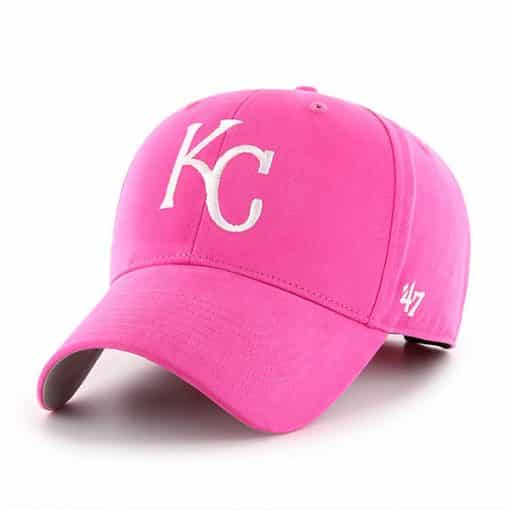 Kansas City Royals YOUTH Girls 47 Brand Pink Adjustable Hat