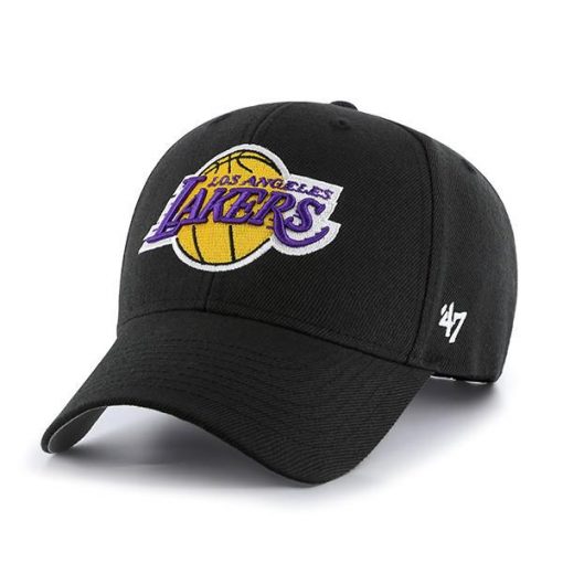Los Angeles Lakers 47 Brand Black MVP Adjustable Hat