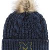 Michigan Wolverines Women's 47 Brand Navy Meeko Cuff Knit Hat