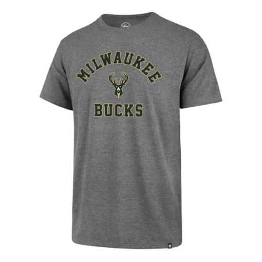Milwaukee Bucks Men's 47 Brand Slate Gray Rival T-Shirt Tee