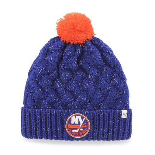 New York Islanders Women's 47 Brand Blue Fiona Cuff Knit Hat