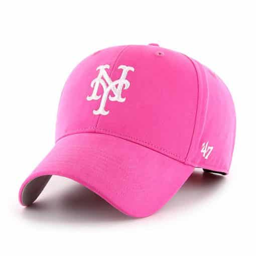 New York Mets YOUTH Girls 47 Brand Pink Adjustable Hat