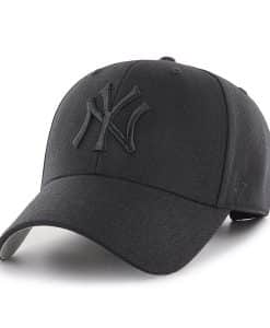 New York Yankees 47 Brand MVP All Black Adjustable Hat