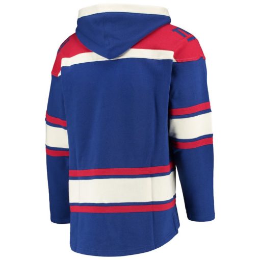 New York Giants Men's 47 Brand Blue Pullover Jersey Hoodie - Image 3
