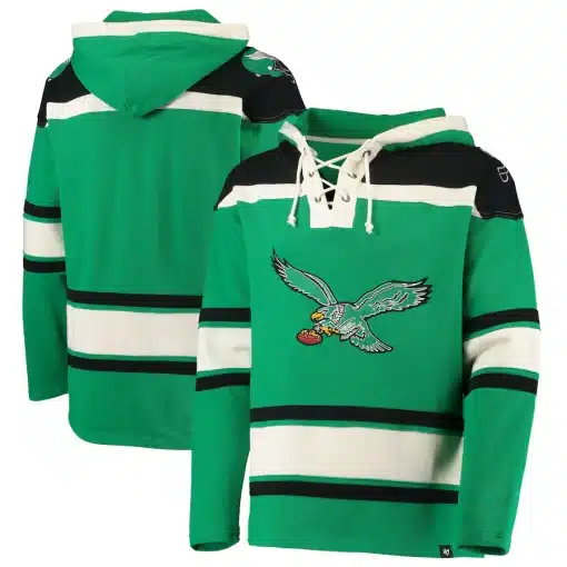 Philadelphia Eagles Men's 47 Brand Classic Green Pullover Jersey Hoodie