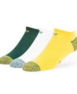 Green Bay Packers 47 Brand Blade No Show 3 Pack Socks
