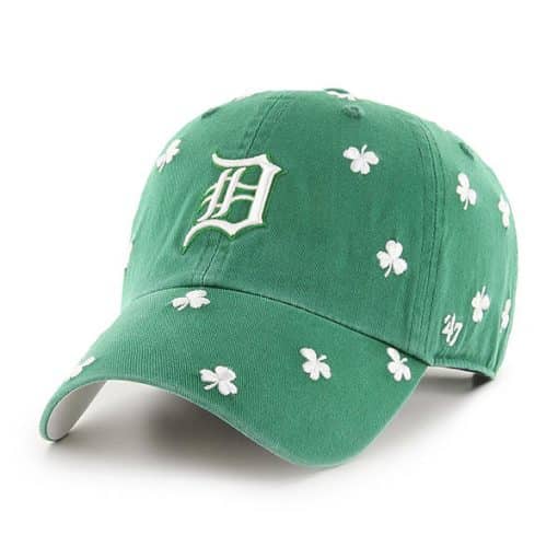 Detroit Tigers 47 Brand Green St Patty’s Clean Up Adjustable Hat