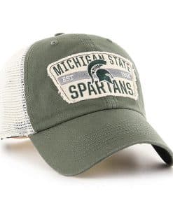 Michigan State Spartans 47 Brand Vintage Green Crawford Mesh Adjustable Hat