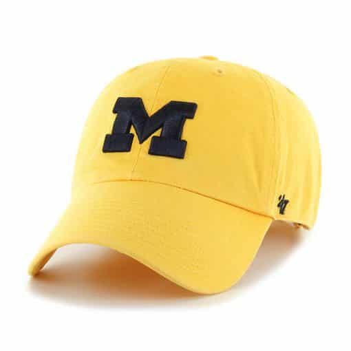 Michigan Wolverines 47 Brand Yellow Clean Up Adjustable Hat