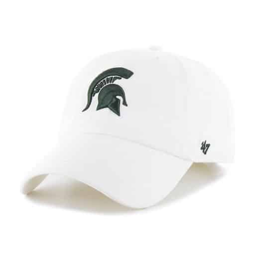Michigan State Spartans 47 Brand White Clean Up Adjustable Hat