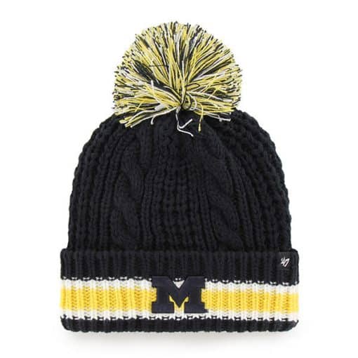 Michigan Wolverines Women's 47 Brand Navy Sorority Cuff Knit Hat