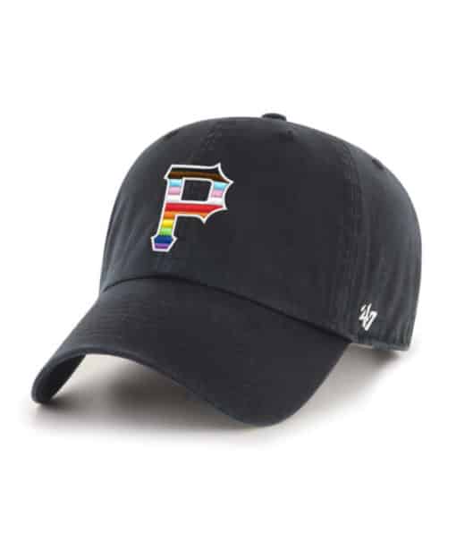 Pittsburgh Pirates Pride 47 Brand Black Clean Up Adjustable Hat