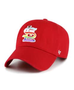 St. Louis Cardinals Pride 47 Brand Red Clean Up Adjustable Hat
