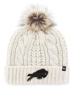 Buffalo Bills Women's 47 Brand White Cream Meeko Cuff Knit Hat