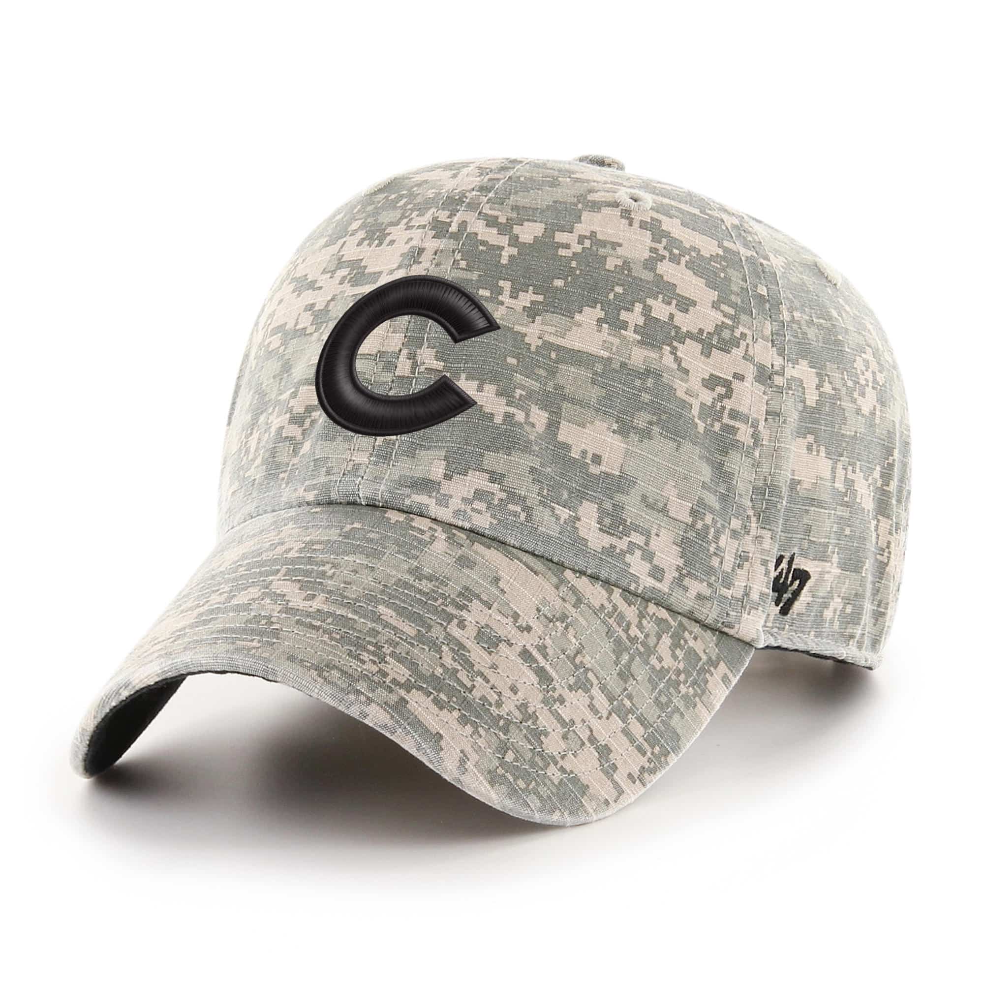 Chicago Cubs 47 Brand Digital Camo Clean Up Adjustable Hat