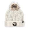 Denver Nuggets Women's 47 Brand White Cream Meeko Cuff Knit Hat