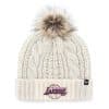 Los Angeles Lakers Women's 47 Brand White Cream Meeko Cuff Knit Hat