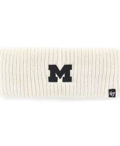 Michigan Wolverines Women's 47 Brand Meeko White Cream Headband