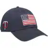 Minnesota Twins 47 Brand USA Flag Vintage Navy Clean Up Adjustable Hat