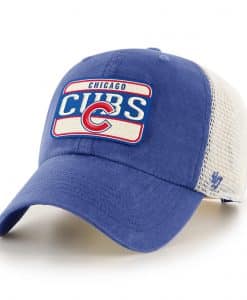 Chicago Cubs 47 Brand Vintage Blue Clean Up Mesh Snapback Hat