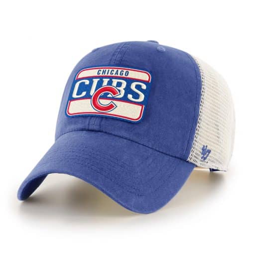 Chicago Cubs 47 Brand Vintage Blue Clean Up Mesh Snapback Hat