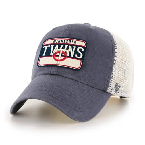 Minnesota Twins 47 Brand Vintage Navy Clean Up Mesh Snapback Hat