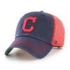 Cleveland Indians 47 Brand Trawler Navy Red Clean Up Mesh Snapback Hat