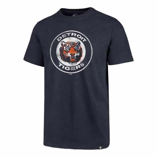 Detroit Tigers Men's 47 Brand Cooperstown Navy Club T-Shirt Tee