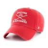 Chicago Blackhawks 47 Brand Red Cross Sticks Adjustable Hat