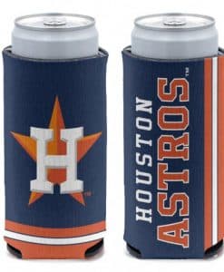 Houston Astros 12 oz Navy Slim Can Koozie Holder