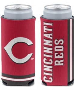 Cincinnati Reds 12 oz Red Slim Can Koozie Holder