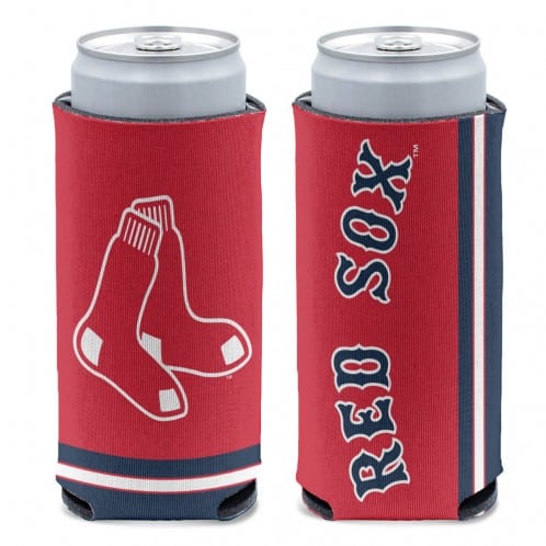 Boston Red Sox 12 oz Red Slim Can Koozie Holder