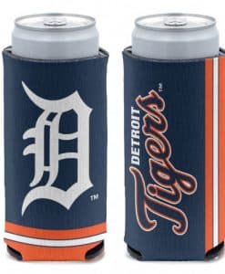 Detroit Tigers 12 oz Navy Slim Can Koozie Holder