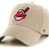 Cleveland Indians 47 Brand Khaki Clean Up Adjustable Hat