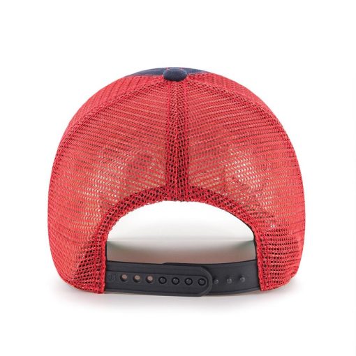 Minnesota Twins 47 Brand Trawler Navy Red Clean Up Mesh Snapback Hat - Image 2