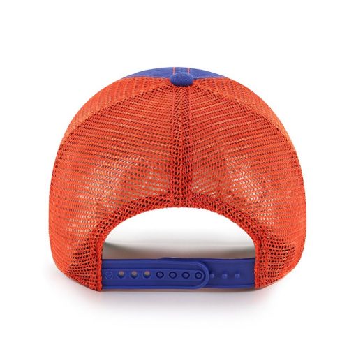 New York Mets 47 Brand Trawler Blue Orange Clean Up Mesh Snapback Hat - Image 2