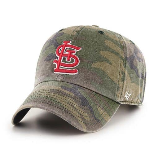 St. Louis Cardinals 47 Brand Camo Cargo Clean Up Adjustable Hat